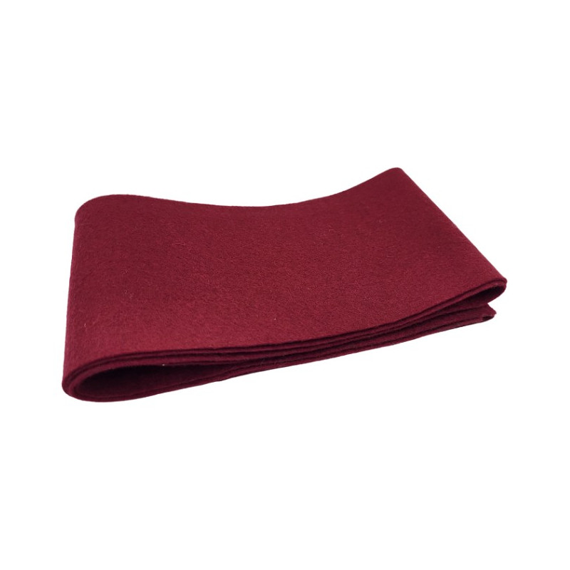 Filc ozdobny bordowy` gr. 1 x 200 x 100 mm