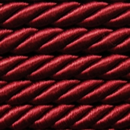 Sznur ozdobny` bordo` Ø 8 mm