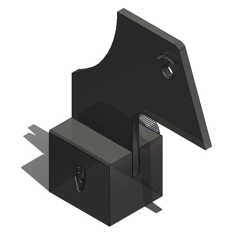 Szablon do sprawdzania kąta chwytnika fortepianowego