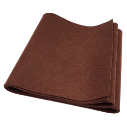 Filc ozdobny brązowy` gr. 1`2 x 100 x 1600 mm 