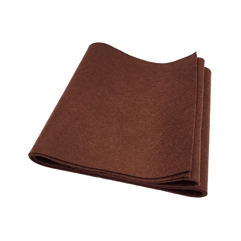 Filc ozdobny brązowy` gr. 1`2 x 100 x 1600 mm 